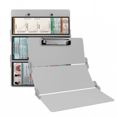 WhiteCoat Clipboard® Trifold - White Respiratory Therapy Edition